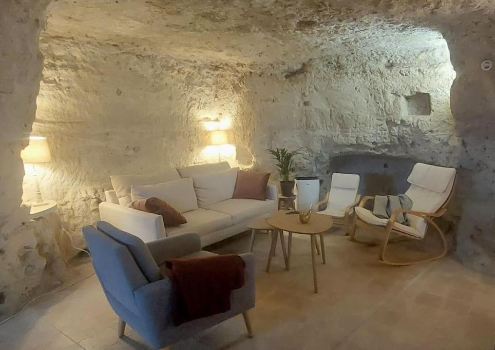 Troglo Entre Caves Et Chateaux Монлуї-сюр-Луар Екстер'єр фото
